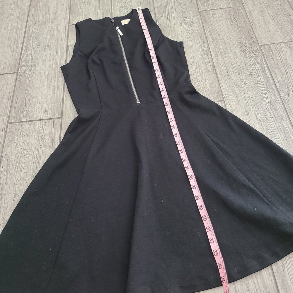 Michael Michael Kors Sleeveless Zip-Front Fit & Flare Dress Black Size 2 - Picture 6 of 13